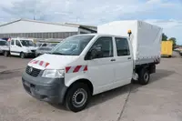 Volkswagen T5 1,9 TDI Doka Pritsche Plane Klima - Thumbnail 2