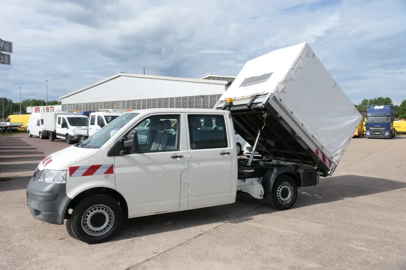 Volkswagen T5 1,9 TDI Doka Pritsche Plane Klima - Image 1